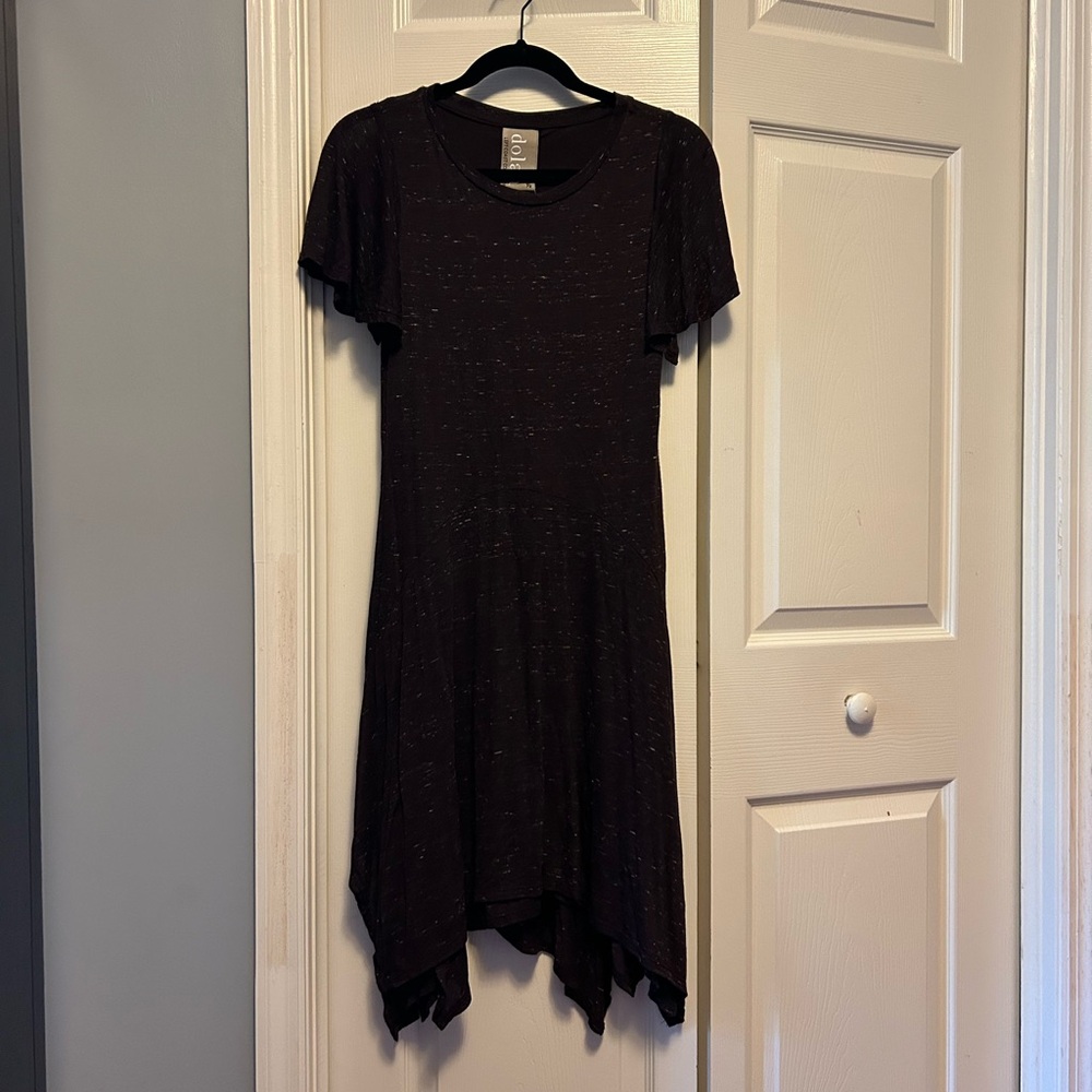 Cute asymmetrical drop waist dress
